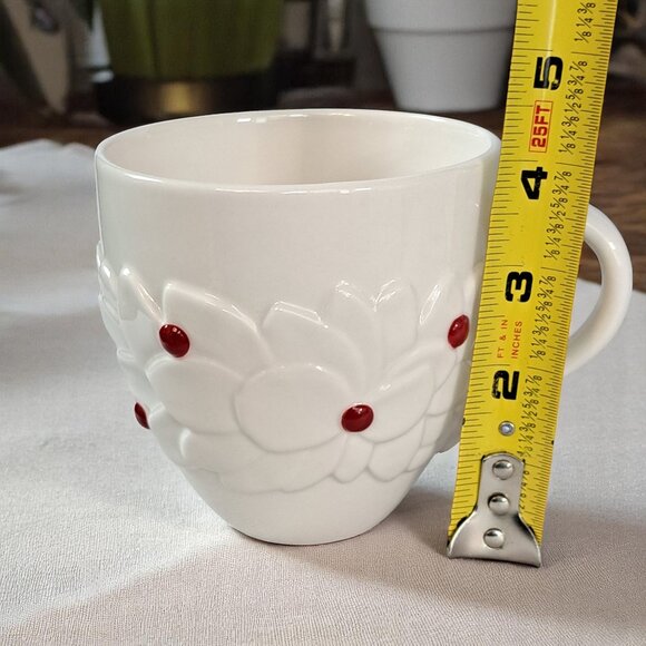 Set of Two  Starbucks Coffee Cup 2004 Raised Flowers & Berries 16oz Mug - Picture 10 of 11